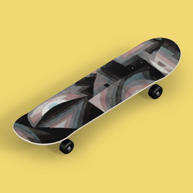 Skateboard Paul Klee Cool Art Vintage Abstrait (Créateur téléchargé)