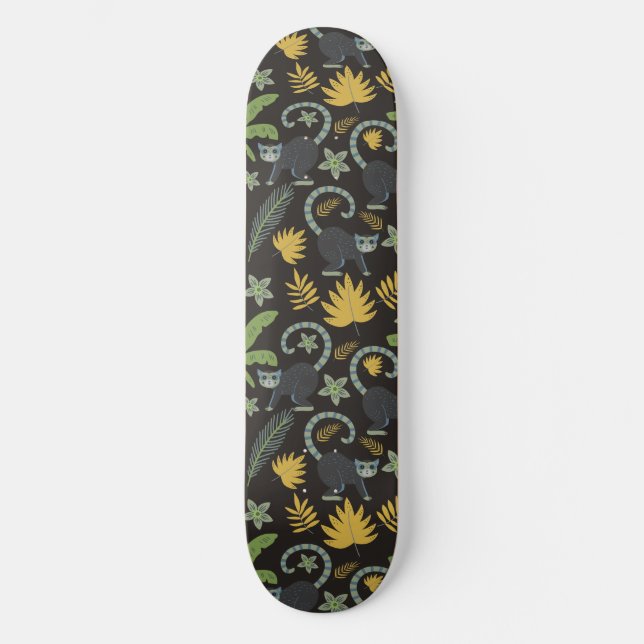 Skateboard Paume de singe motif sans soudure (Recto)