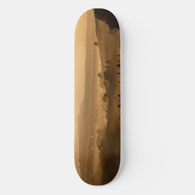 Skateboard Paysage de coucher du soleil (Recto)