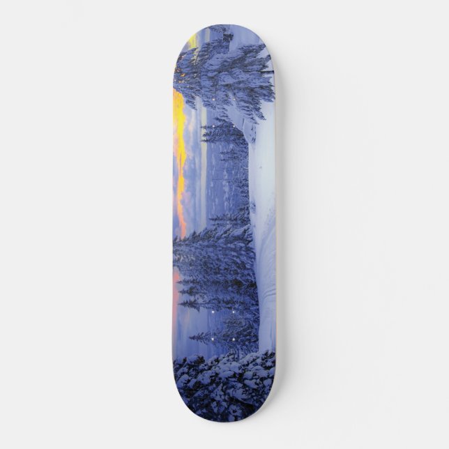 Skateboard Paysage hivernal (Recto)
