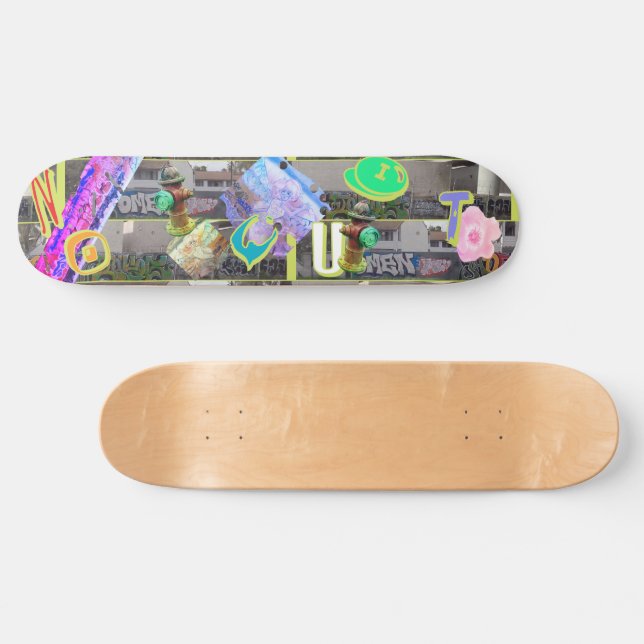 Skateboard Paysage Urbain Sans Décrochage (Horz)