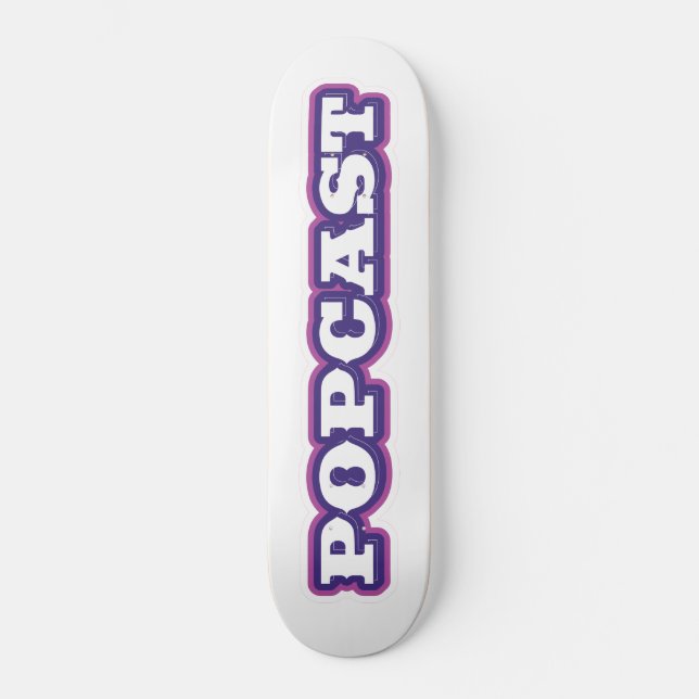Skateboard PCAST skate deck (Recto)