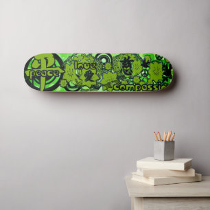 Skateboard Peace-Love-Compassion-Kanji