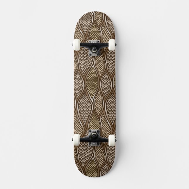 Skateboard Peau de serpent stylisée (Recto)