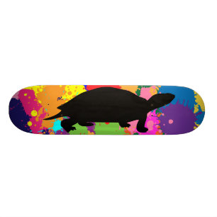 Skateboard Peignez la planche à roulettes de tortue