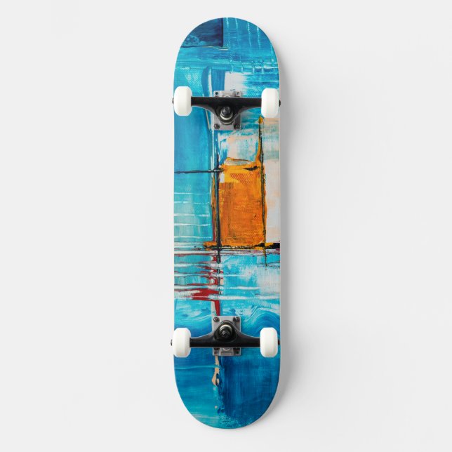 Skateboard Peint Artistique Cool (Recto)