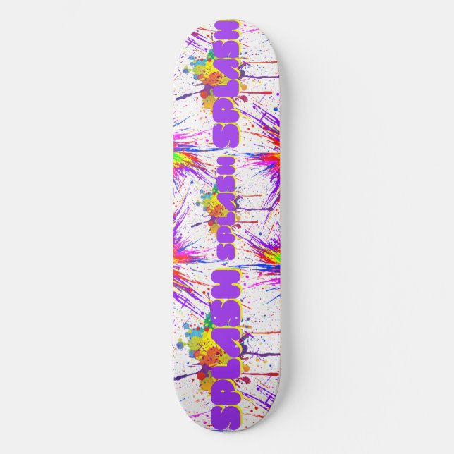 Skateboard peinture à éclat (Recto)