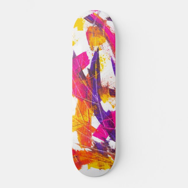 Skateboard peinture à éclat (Recto)