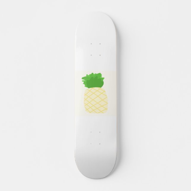 Skateboard peinture à l'ananas (Devant)