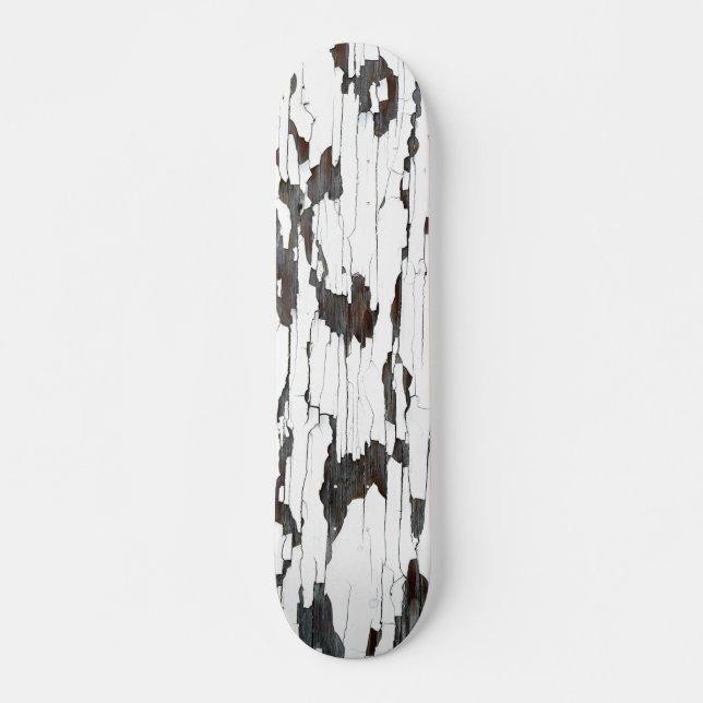 Skateboard Peinture à peaux blanches (Devant)