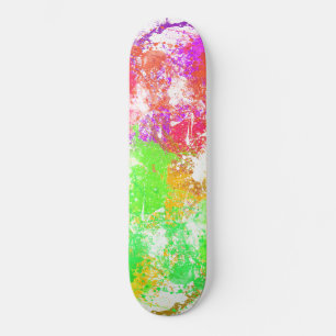 Skateboard Peinture Abstraite colorée