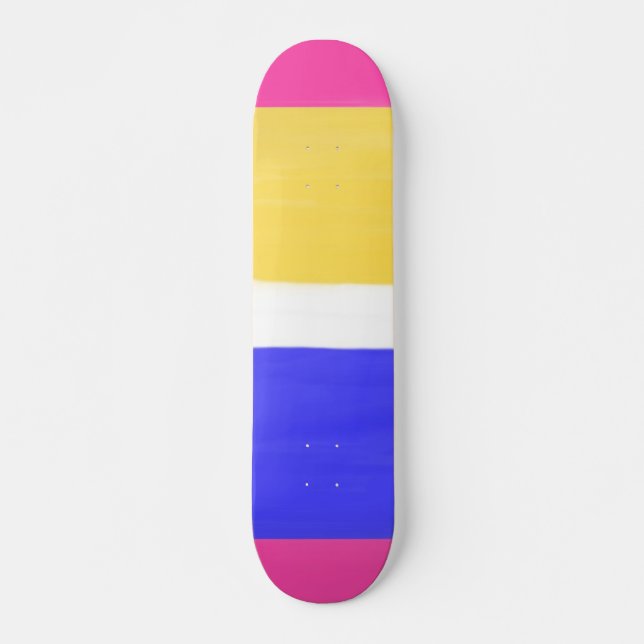 Skateboard peinture abstraite moderne (Devant)