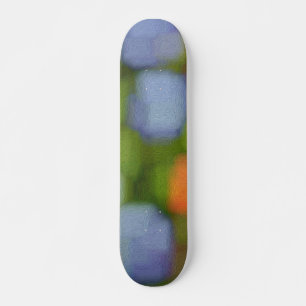 Skateboard Peinture Abstraite multicolore