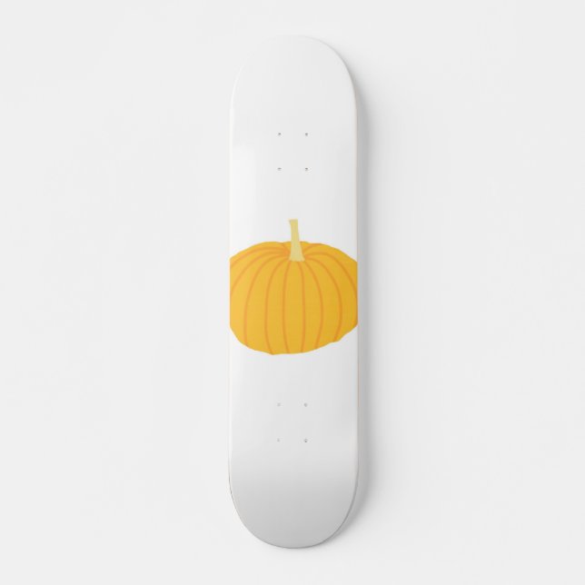 Skateboard peinture citrouille (Devant)