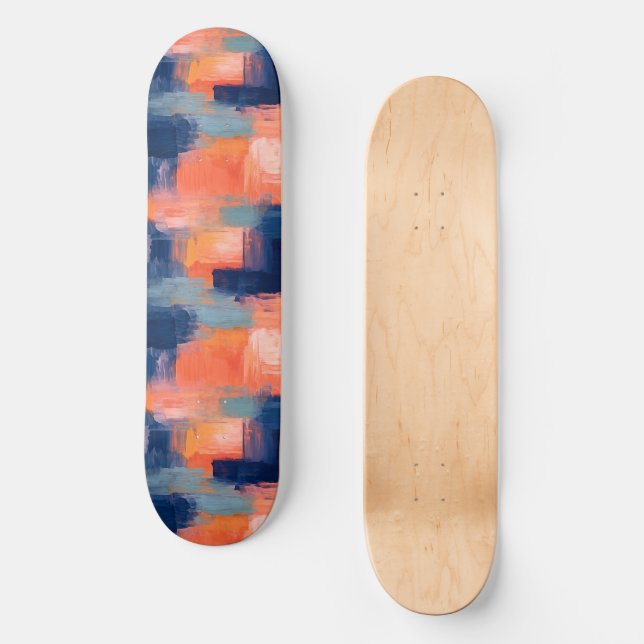 Skateboard Peinture colorée (Recto)