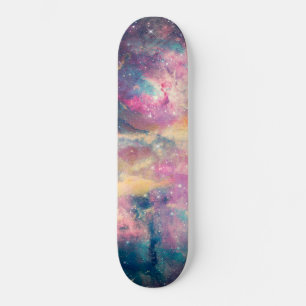 Skateboard Peinture couleur Galaxy Nebula aquarelle