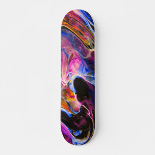 Skateboard Peinture d'art fluide