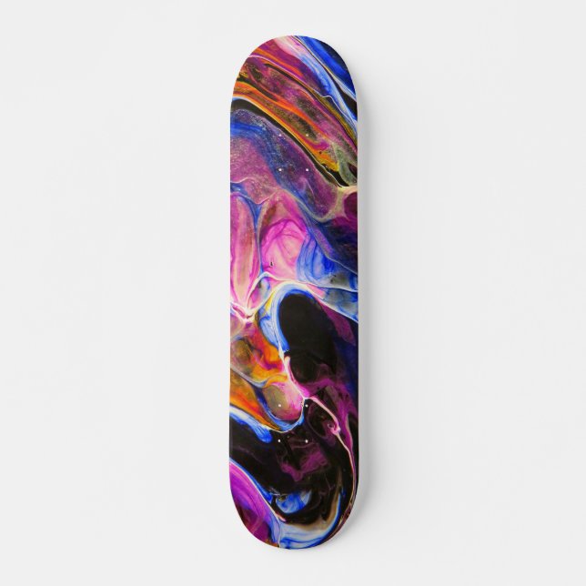 Skateboard Peinture d'art fluide (Devant)