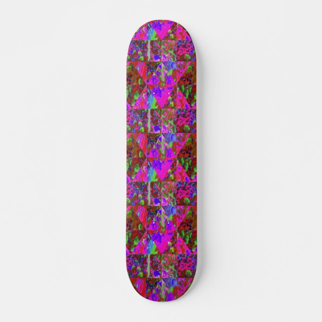 Skateboard Peinture de courtepoint de jardin avec hydrangea v (Devant)
