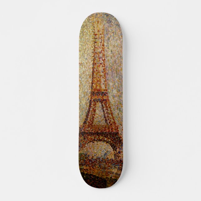 Skateboard Peinture de Georges Seurat : La Tour Eiffel (1889) (Devant)