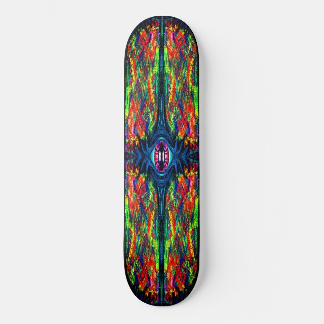 Skateboard Peinture de l'œil tordue et trippy (Recto)