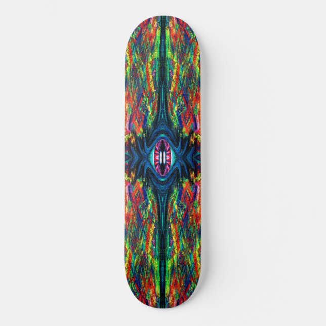 Skateboard Peinture de l'œil tordue et trippy (Recto)