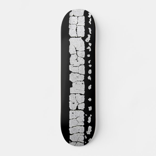 Skateboard Peinture de route fissurée (Recto)