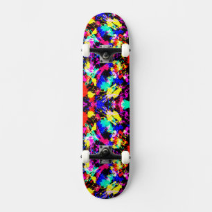 Skateboard Peinture éclaboussée colorée mignonne