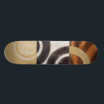 Skateboard Peinture moderne avec Motifs circulaires<br><div class="desc">Peint par Norman Wyatt, Jr. ce tableau moderne présente des motifs circulaires multicolores en neuf carrés. Bon pour un mur qui a besoin d'art aussi bien que quelqu'un qui veut pratiquer son lancer de fléchettes!</div>