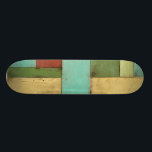 Skateboard Peinture multicolore sur les côtes contemporaines<br><div class="desc">Aqua, vert, rouge et jaune se rencontrent dans une explosion de couleur qui rappelle celle d'un motif sur une plage. Accrocher ce tableau côtier contemporain sur votre mur peut vous inciter à prendre ces vacances que vous avez repoussé! Faites un grand cadeau à tous ceux qui ont besoin d'une escapade...</div>
