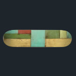 Skateboard Peinture multicolore sur les côtes contemporaines<br><div class="desc">Aqua, vert, rouge et jaune se rencontrent dans une explosion de couleur qui rappelle celle d'un motif sur une plage. Accrocher ce tableau côtier contemporain sur votre mur peut vous inciter à prendre ces vacances que vous avez repoussé! Faites un grand cadeau à tous ceux qui ont besoin d'une escapade...</div>