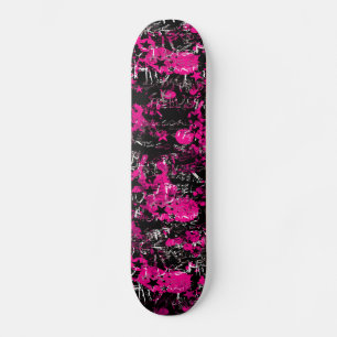 Skateboard Peinture rose