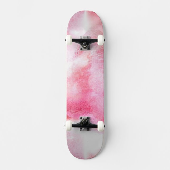 Skateboard peinture rouge de main d'arrière - plan (Recto)