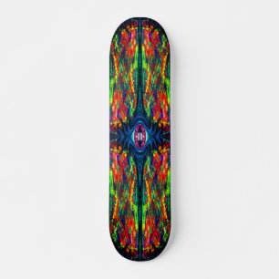 Skateboard Peinture tordue et trompeuse