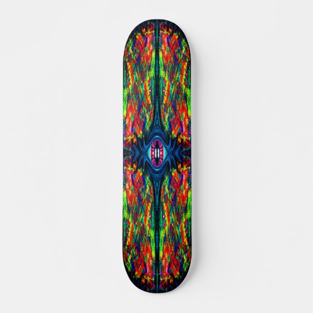 Skateboard Peinture tordue et trompeuse (Devant)