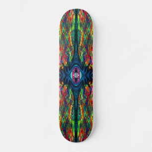 Skateboard Peinture tordue et trompeuse