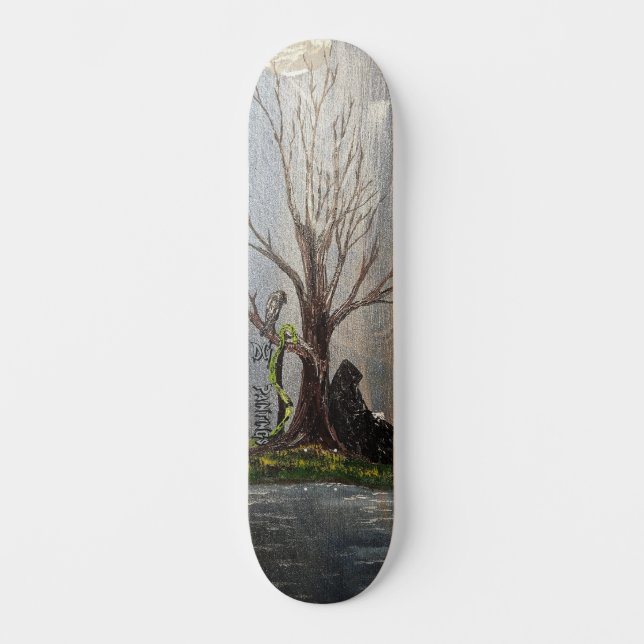 Skateboard Peintures DG Récoltant Faucheur (Recto)