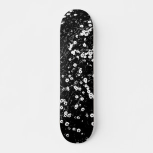 Skateboard Pelouse de marguerite à contraste élevé