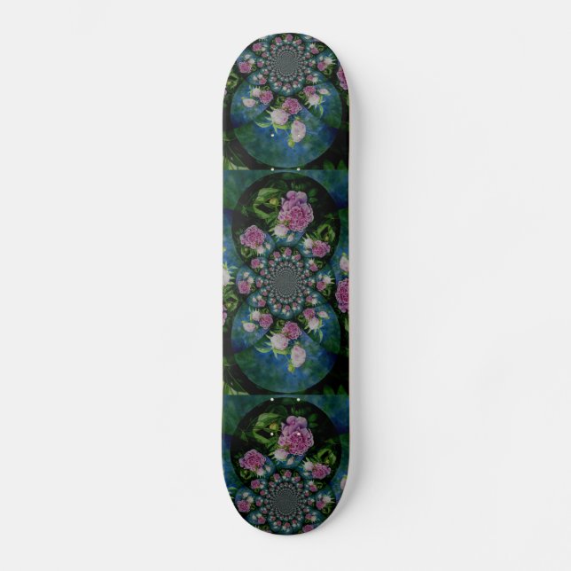 Skateboard Peony mandala (Recto)