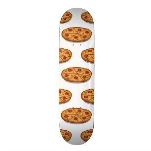 Skateboard Pepperoni Pizza Motif; cuisine italienne