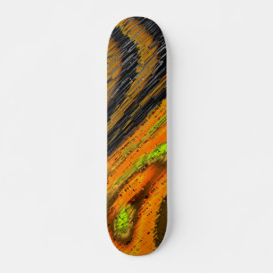 Skateboard Pequeno mosaico amarelado transversal e deformado