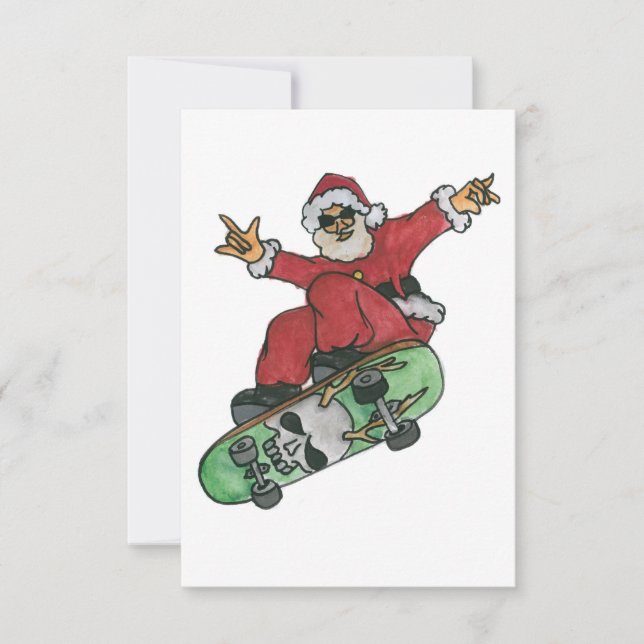 Skateboard Père Noël (Devant)