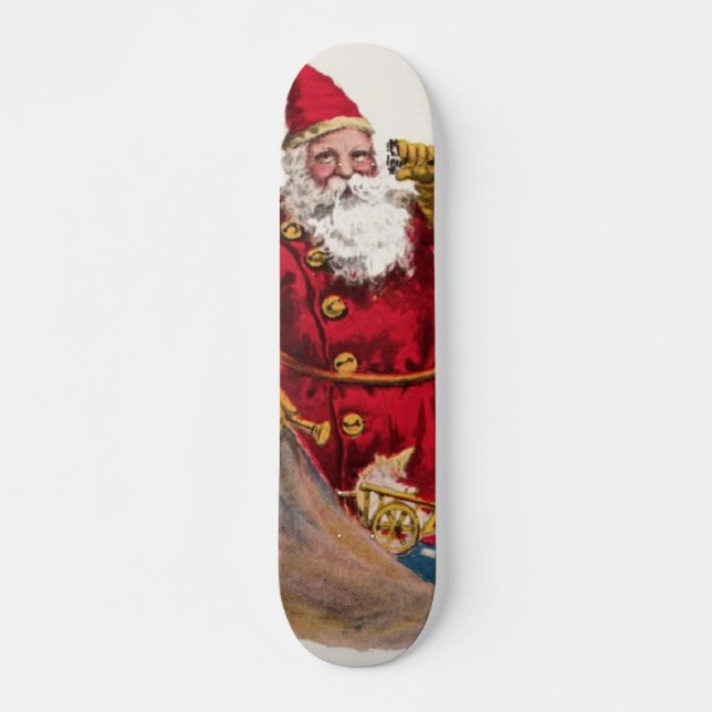 Skateboard Père Noël vintage (Devant)