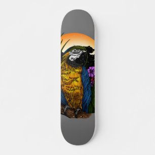 Skateboard Perroquet tropical