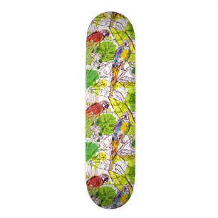 Skateboard Perroquets tropicaux