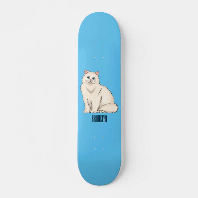 Skateboard Persian cat (Devant)