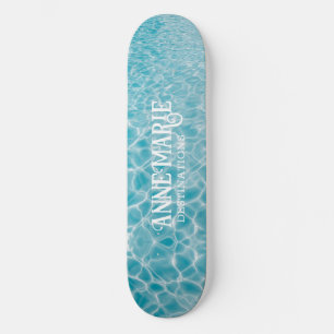 Skateboard Personalized Aquatic Pool Reflections
