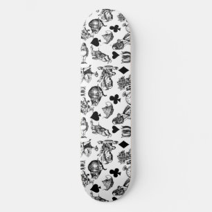 Skateboard Personnages classiques d'Alice aux pays des mervei