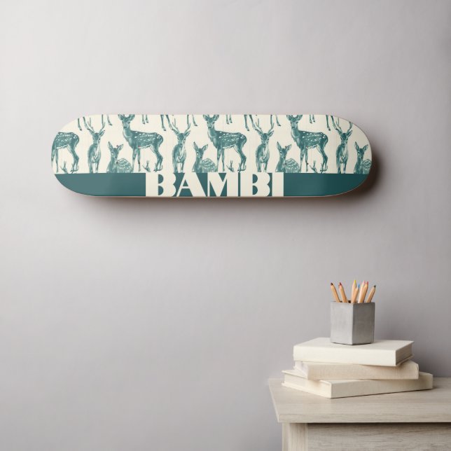 Skateboard Personnalisable pour les jeunes Deers (Art mural (Horz))