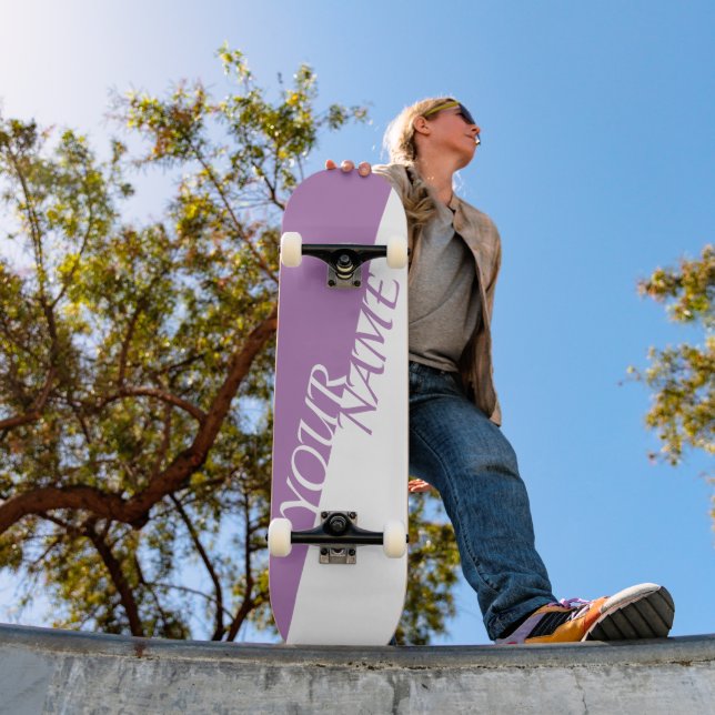 Skateboard personnalisé - Ajoutez votre nom (Extérieur 1)